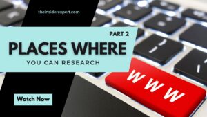 PLACES where you can Research to make your book standout - PART 2